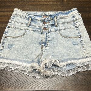 Denim shorts